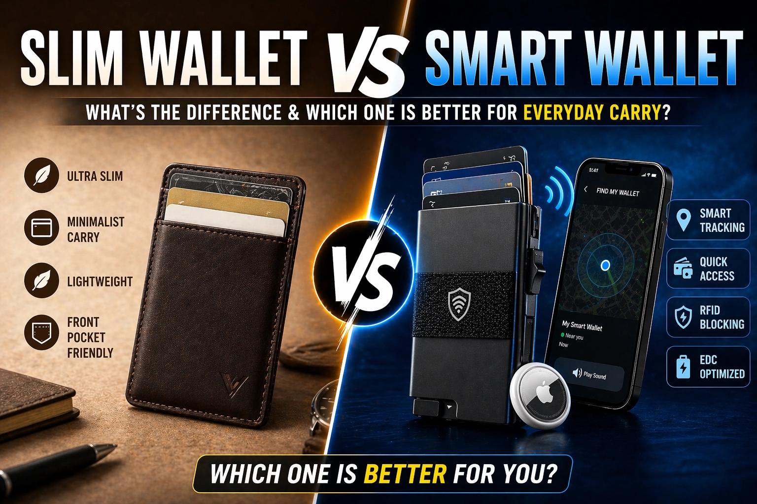 Slim Wallet vs Smart Wallet: What’s the Difference and Which One Is Better for Everyday Carry?
