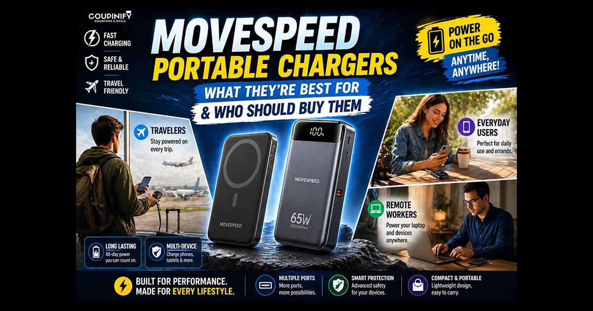 MoveSpeed Portable Chargers: What They’re Best For and Who Should Buy Them