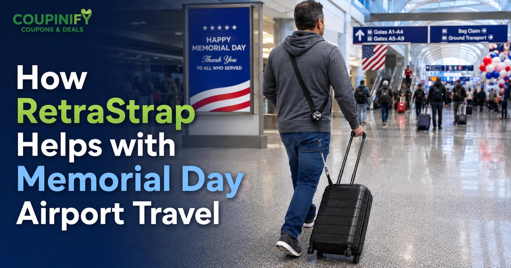 How RetraStrap Helps with Memorial Day Airport Travel