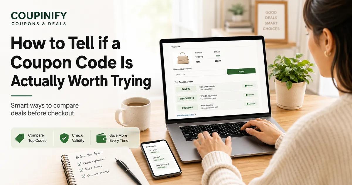 How to Tell If a Coupon Code Is Actually Worth Trying