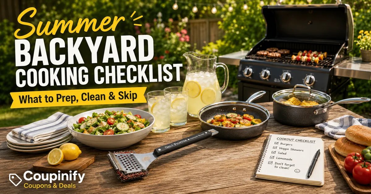 Summer Backyard Cooking Checklist: What to Prep, Clean, and Skip