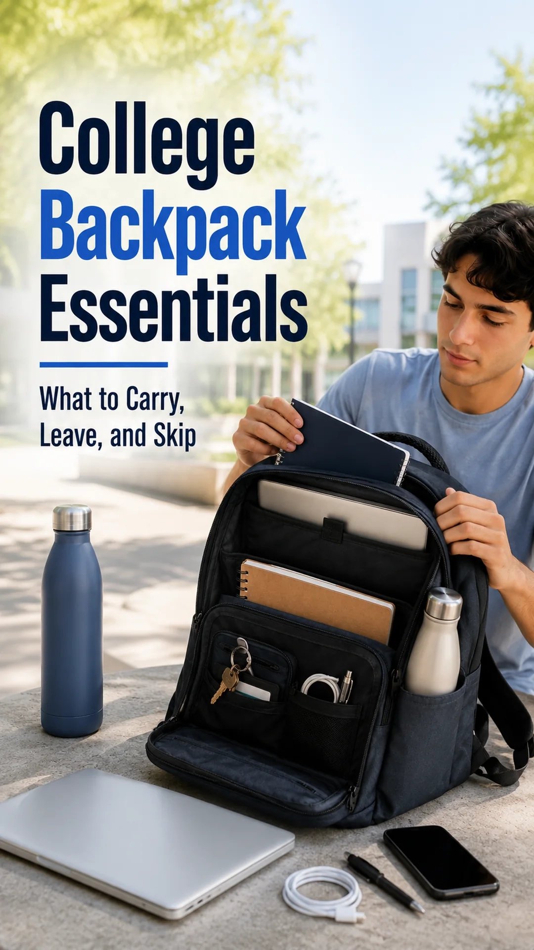 College Backpack Essentials: What to Carry, Leave, and Skip